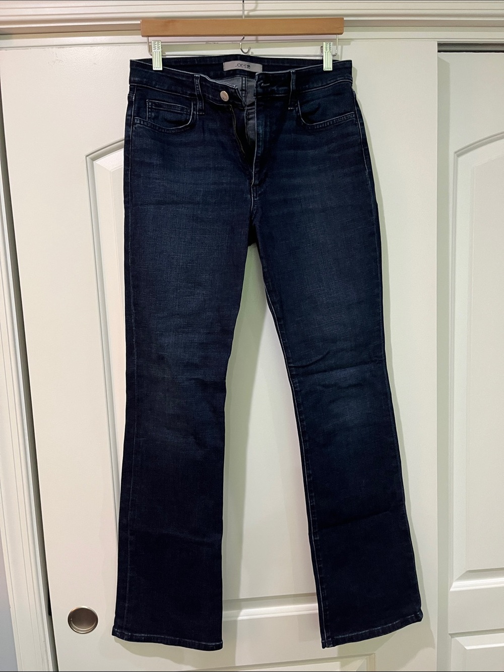 Joe’s high rise straight leg jeans